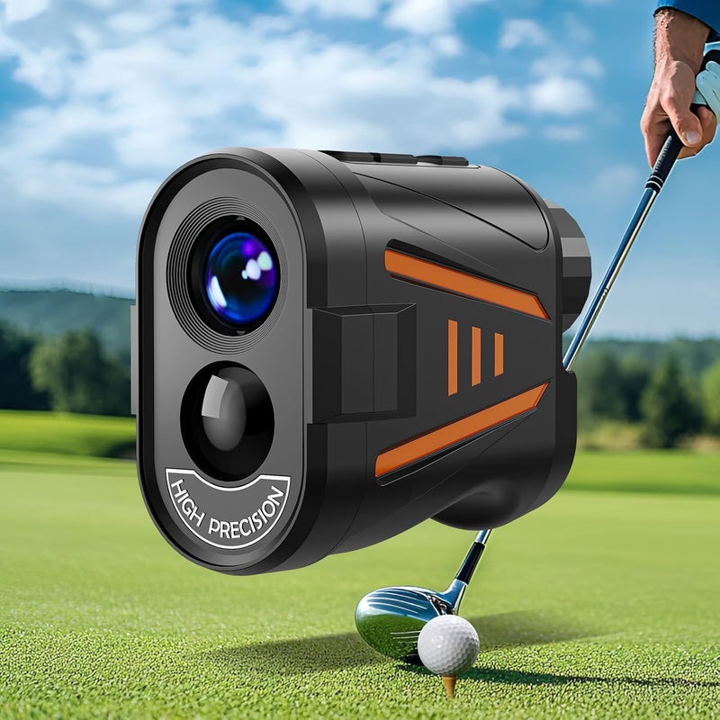 Rocketek Golf Rangefinder with Slope Compensation Mode, 1800 Yards Golf Laser Rangefinder, 6X Magnification for Distance Angle Height Measurement, Magnetic Stripe, Water Resistant, Flag Pole Locking Vibration - Image 1